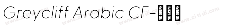 Greycliff Arabic CF字体转换